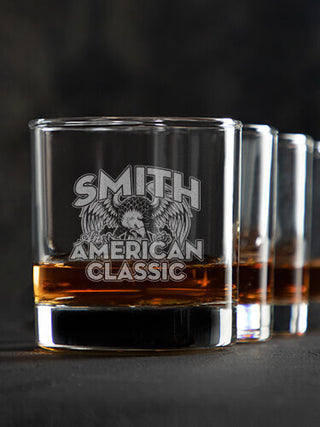 American Classic : Rocks Glasses - Engraved