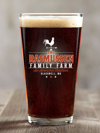 American Farm : Pint Glasses - Color Printed