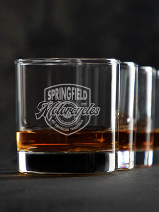 American Motorcycle Tradition : Rocks Glasses - Engraved