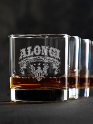 American Original : Rocks Glasses - Engraved