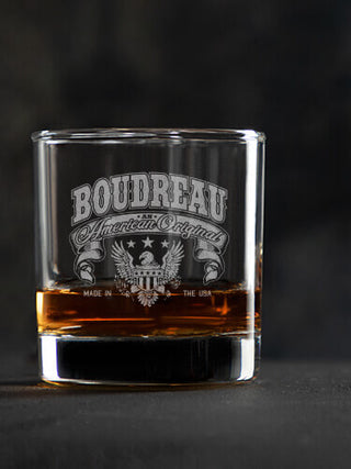 American Original : Rocks Glasses - Engraved