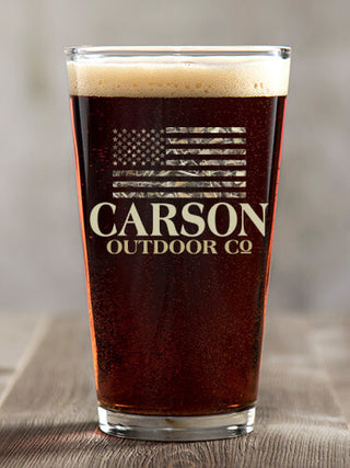 American Outdoor Company : Pint Glasses - Color Printed