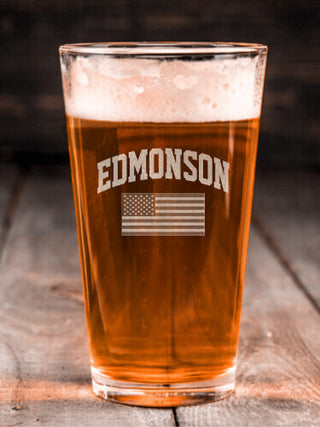 American Varsity : Pint Glasses - Engraved