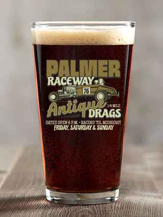 Antique Drag Race : Pint Glasses - Color Printed