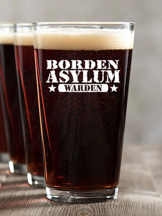 Asylum Warden : Pint Glasses - Color Printed