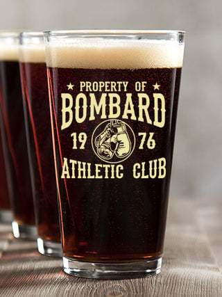Athletic Club : Pint Glasses - Color Printed