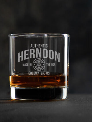 Authentic Brand : Rocks Glasses - Engraved