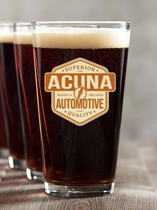Automotive : Pint Glasses - Color Printed