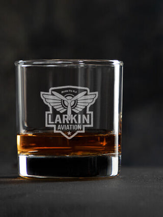 Aviation Patch : Rocks Glasses - Engraved