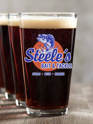 Bait and Tackle : Pint Glasses - Color Printed