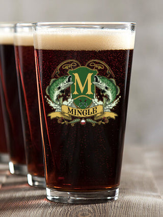 Bass Coat Of Arms : Pint Glasses - Color Printed