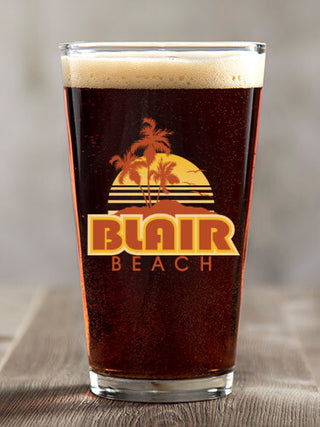 Beach : Pint Glasses - Color Printed