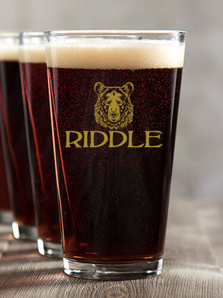 Bear : Pint Glasses - Color Printed