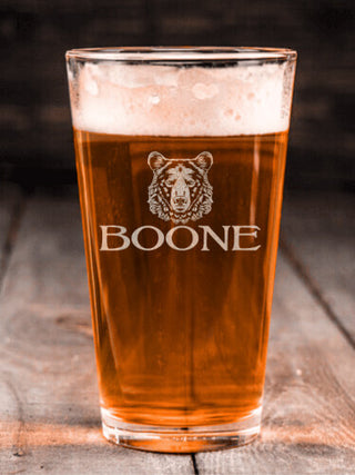 Bear : Pint Glasses - Engraved
