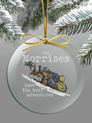 Best Adventures : 4 Inch Round Glass Ornament