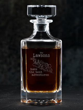 Best Adventures : Whiskey Decanter - Engraved
