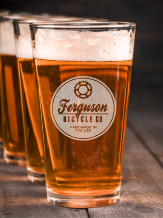 Bicycle Company : Pint Glasses - Engraved