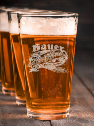 Bierhaus : Pint Glasses - Engraved