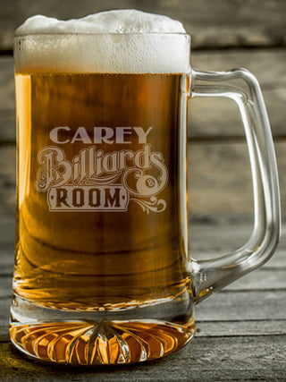 Billiards Room : Beer Mugs - Engraved