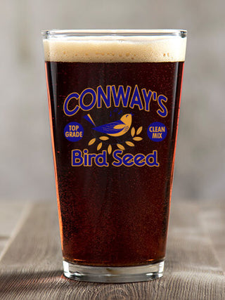 Bird Seed : Pint Glasses - Color Printed