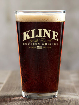 Bourbon Whiskey : Pint Glasses - Color Printed