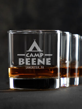 Camp : Rocks Glasses - Engraved