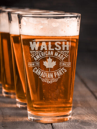 Canadian Parts : Pint Glasses - Engraved