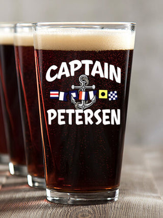 Captain : Pint Glasses - Color Printed