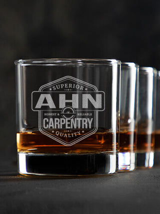 Carpentry : Rocks Glasses - Engraved