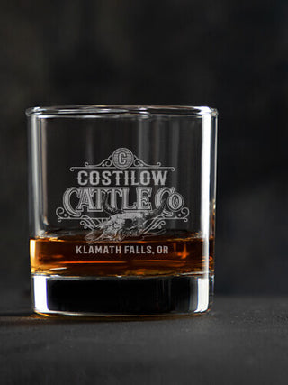 Cattle Company : Rocks Glasses - Engraved