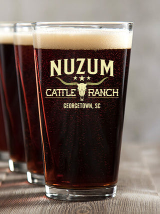 Cattle Ranch : Pint Glasses - Color Printed