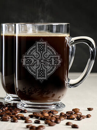 Celtic Cross : Coffee Mugs - Engraved