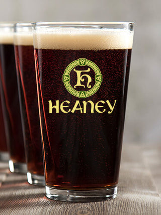 Celtic Wreath Monogram : Pint Glasses - Color Printed