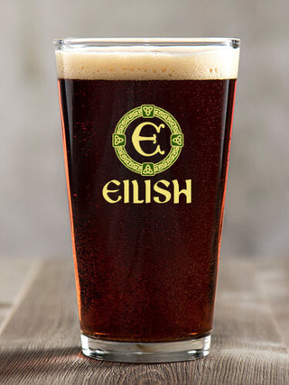 Celtic Wreath Monogram : Pint Glasses - Color Printed