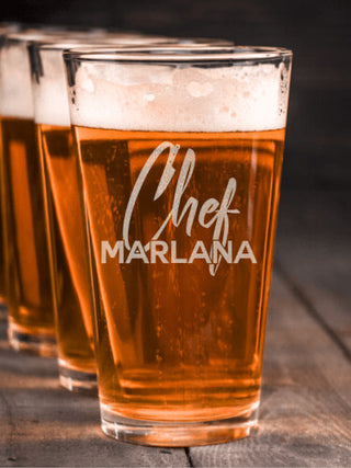 Chef : Pint Glasses - Engraved