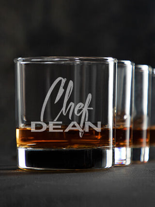 Chef : Rocks Glasses - Engraved