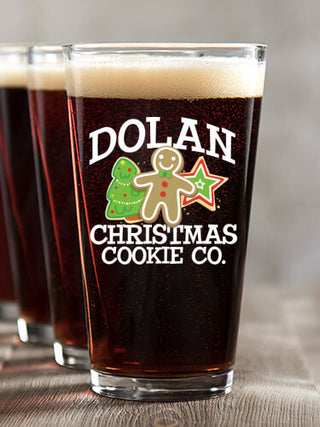 Christmas Cookie Company : Pint Glasses - Color Printed