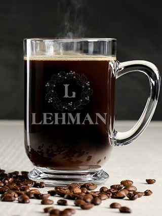 Christmas Monogram : Coffee Mugs - Engraved