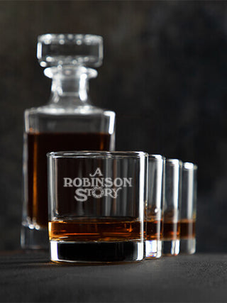 Christmas Story : Decanter Rocks Glass Gift Sets - Engraved