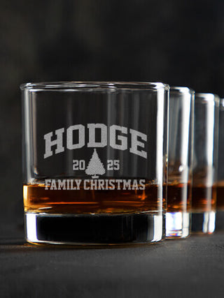 Christmas Varsity : Rocks Glasses - Engraved