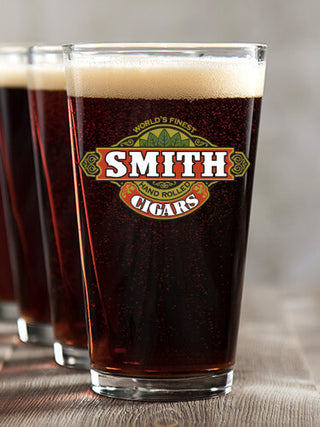Cigars : Pint Glasses - Color Printed