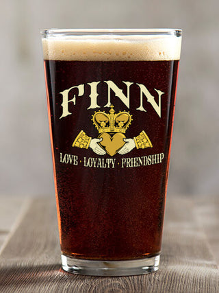 Claddagh : Pint Glasses - Color Printed