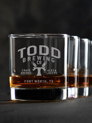 Classic Brewing Company : Rocks Glasses - Engraved