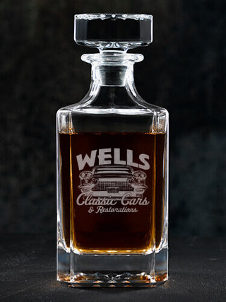Classic Cars : Whiskey Decanter - Engraved
