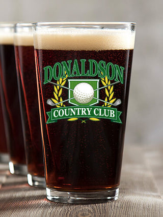 Classic Country Club : Pint Glasses - Color Printed
