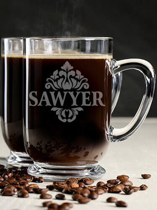 Classic Filigree : Coffee Mugs - Engraved