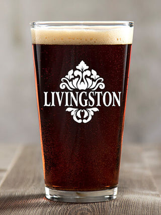 Classic Filigree : Pint Glasses - Color Printed