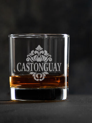 Classic Filigree : Rocks Glasses - Engraved