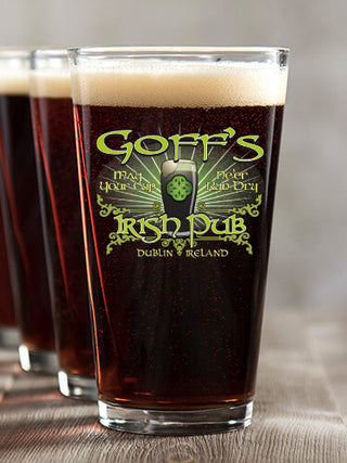 Classic Irish Pub : Pint Glasses - Color Printed