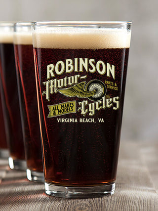 Classic Motorcycles : Pint Glasses - Color Printed